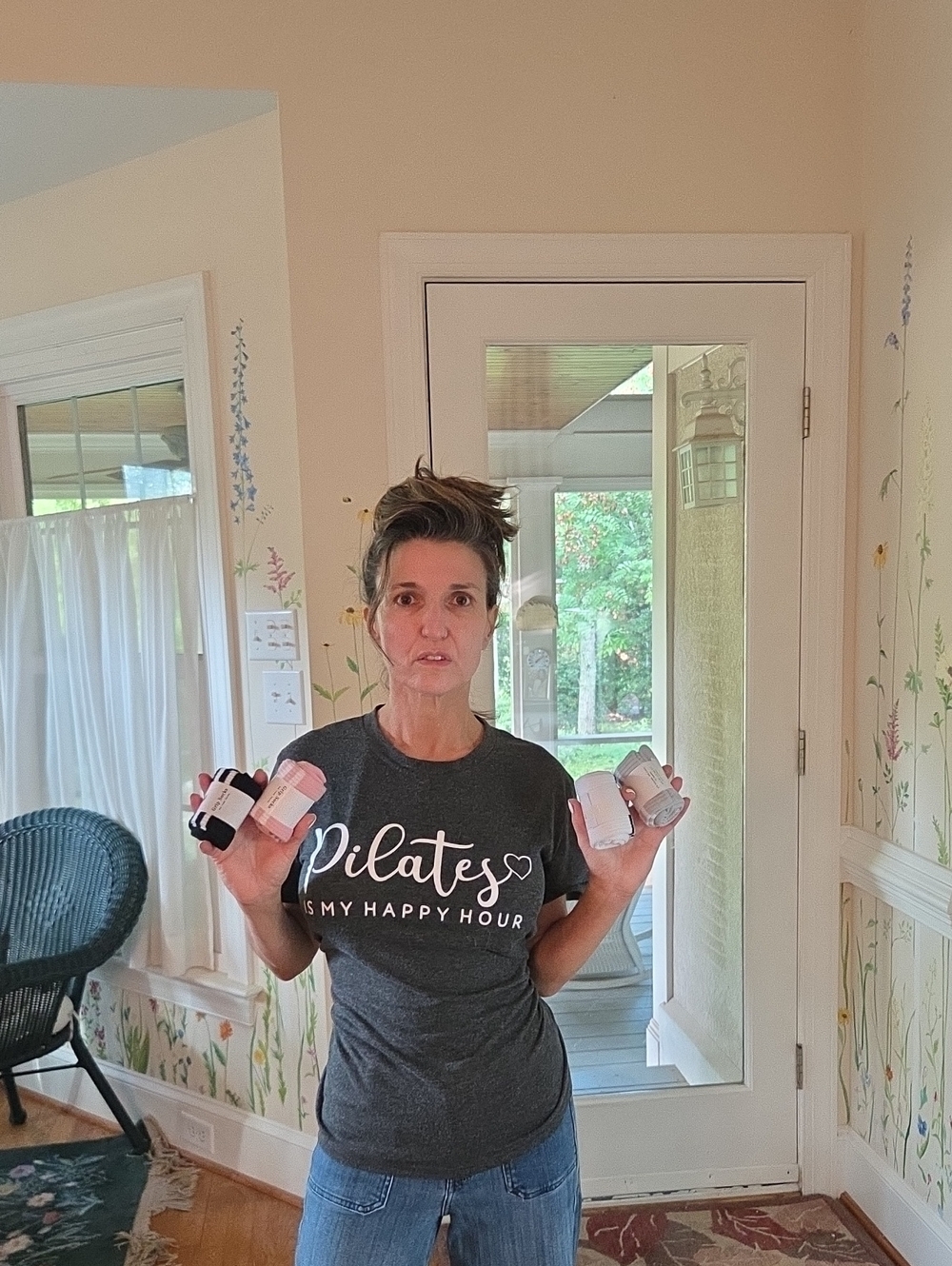 Pilates T-Shirt - 4 New Pairs Of Pilates Socks Included!!!